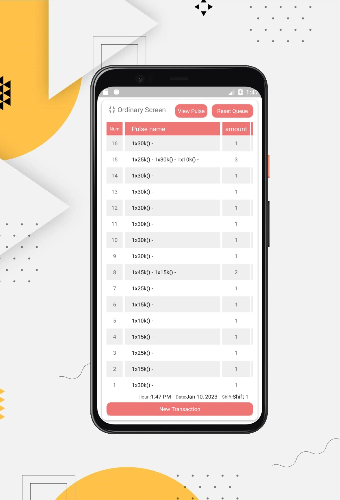 Credit Sales Records screenshot