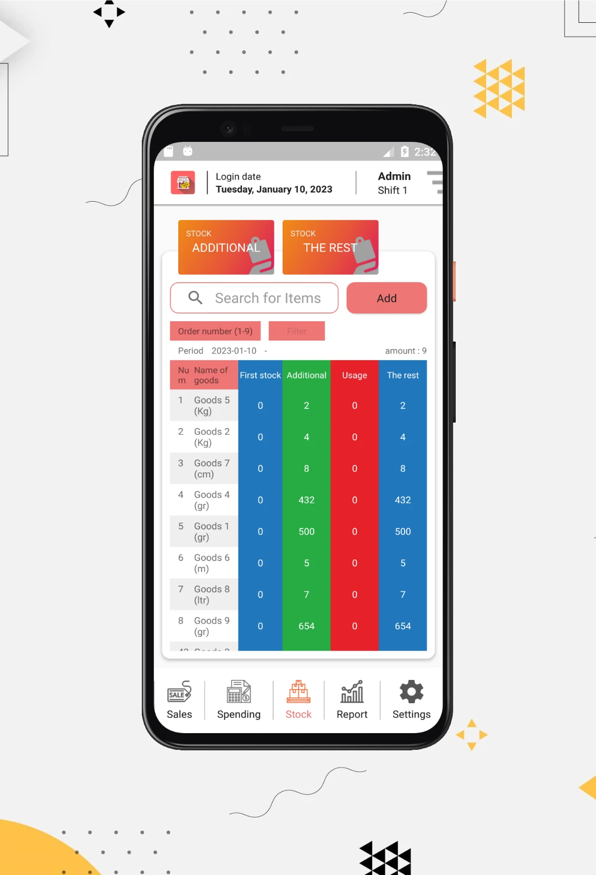Credit Sales Records screenshot
