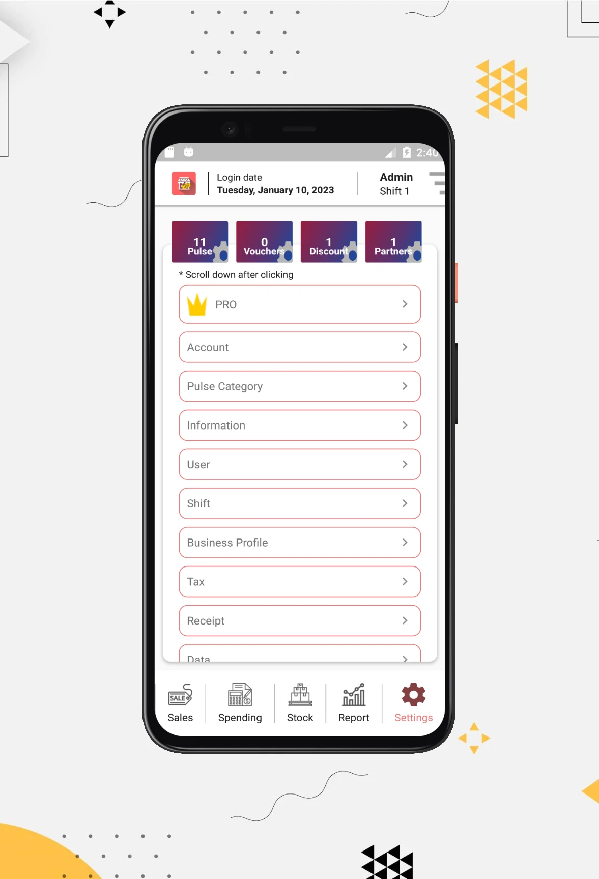 Credit Sales Records screenshot
